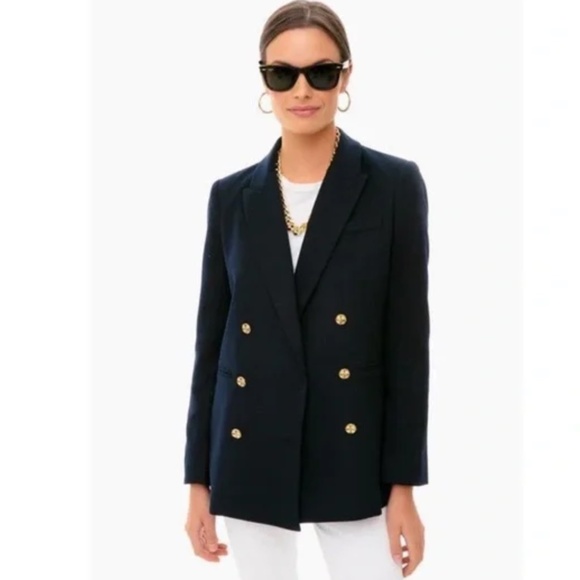 Tuckernuck Jackets & Blazers - Tuckernuck Diana Blazer Navy Double Breasted L